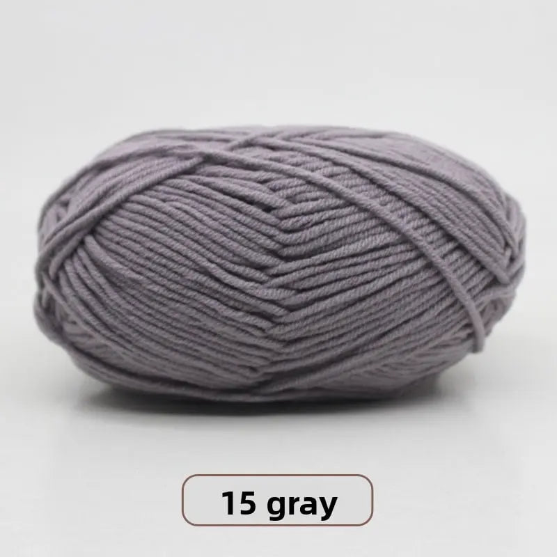 Five-Strand Milk Cotton Yarn for Knitting and DIY Crafts Crochet Nook