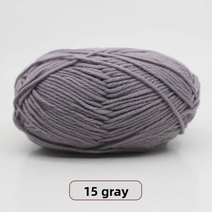 Five-Strand Milk Cotton Yarn for Knitting and DIY Crafts Crochet Nook