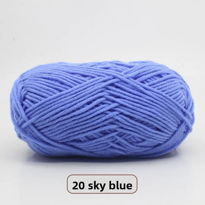 Five-Strand Milk Cotton Yarn for Knitting and DIY Crafts Crochet Nook