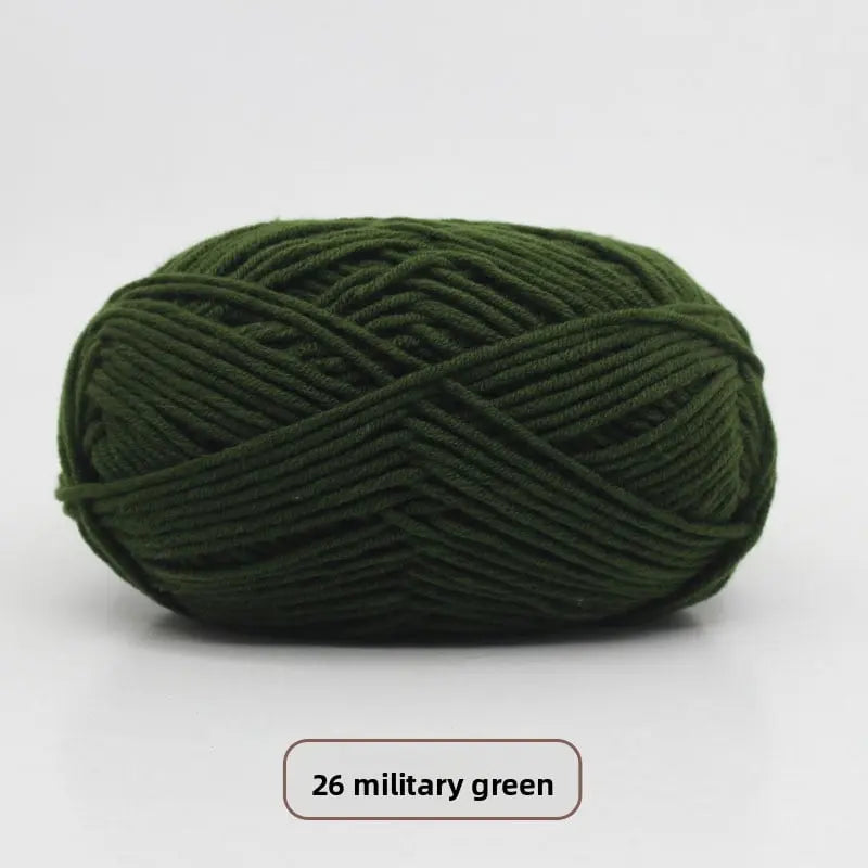 Five-Strand Milk Cotton Yarn for Knitting and DIY Crafts Crochet Nook