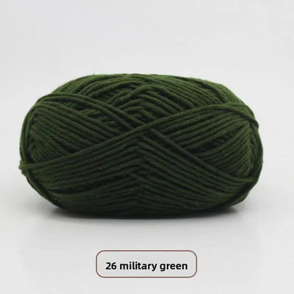 Five-Strand Milk Cotton Yarn for Knitting and DIY Crafts Crochet Nook