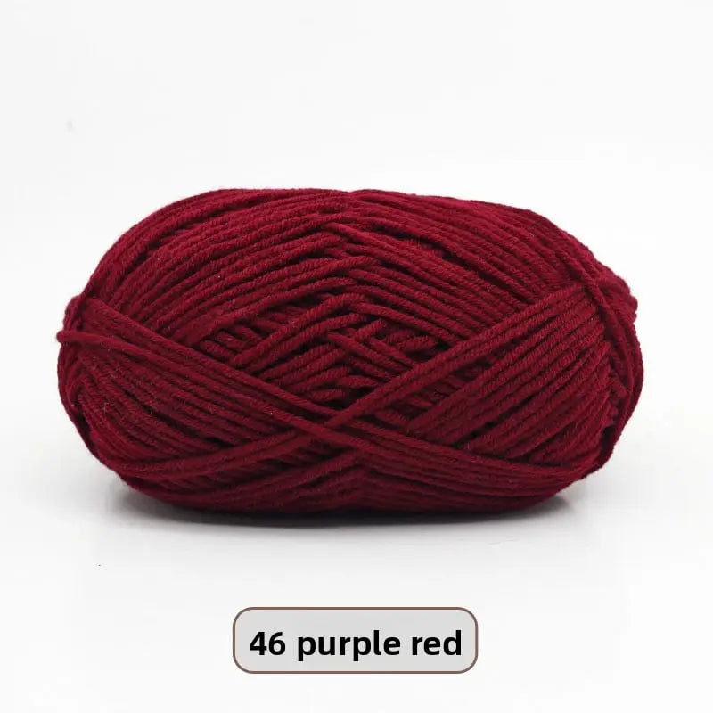 Five-Strand Milk Cotton Yarn for Knitting and DIY Crafts Crochet Nook