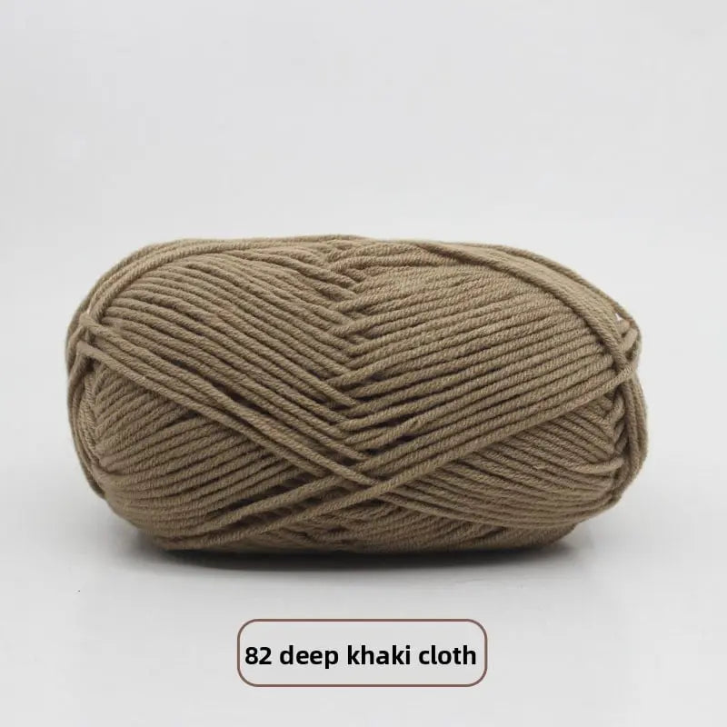 Five-Strand Milk Cotton Yarn for Knitting and DIY Crafts Crochet Nook