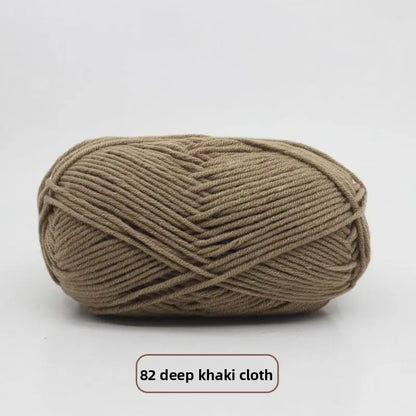 Five-Strand Milk Cotton Yarn for Knitting and DIY Crafts Crochet Nook