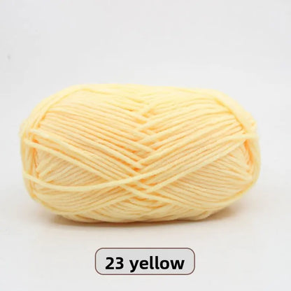 Five-Strand Milk Cotton Yarn for Knitting and DIY Crafts Crochet Nook