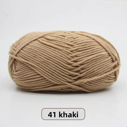 Five-Strand Milk Cotton Yarn for Knitting and DIY Crafts Crochet Nook