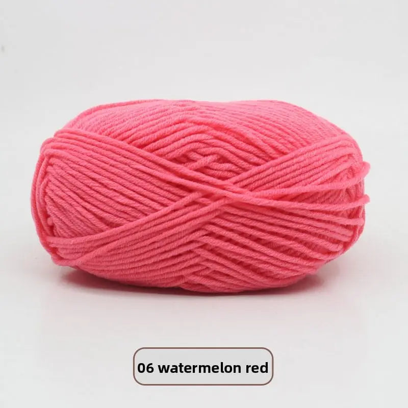 Five-Strand Milk Cotton Yarn for Knitting and DIY Crafts Crochet Nook