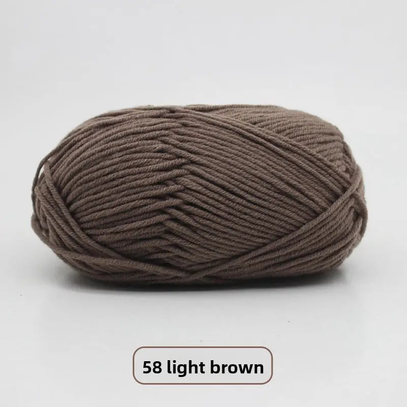 Five-Strand Milk Cotton Yarn for Knitting and DIY Crafts Crochet Nook