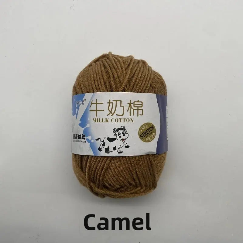 Five-Strand Milk Cotton Yarn for Knitting and DIY Crafts Crochet Nook