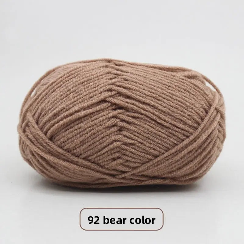Five-Strand Milk Cotton Yarn for Knitting and DIY Crafts Crochet Nook