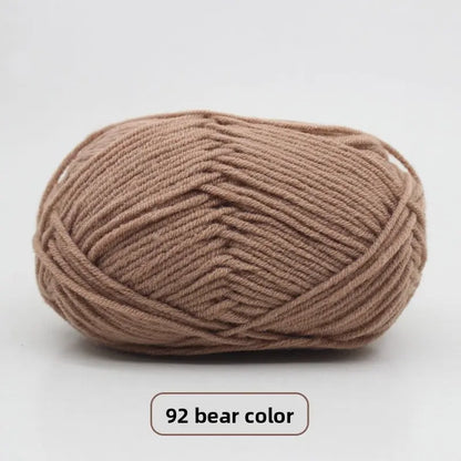 Five-Strand Milk Cotton Yarn for Knitting and DIY Crafts Crochet Nook