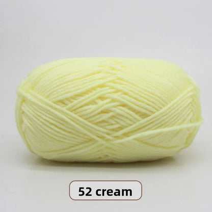 Five-Strand Milk Cotton Yarn for Knitting and DIY Crafts Crochet Nook