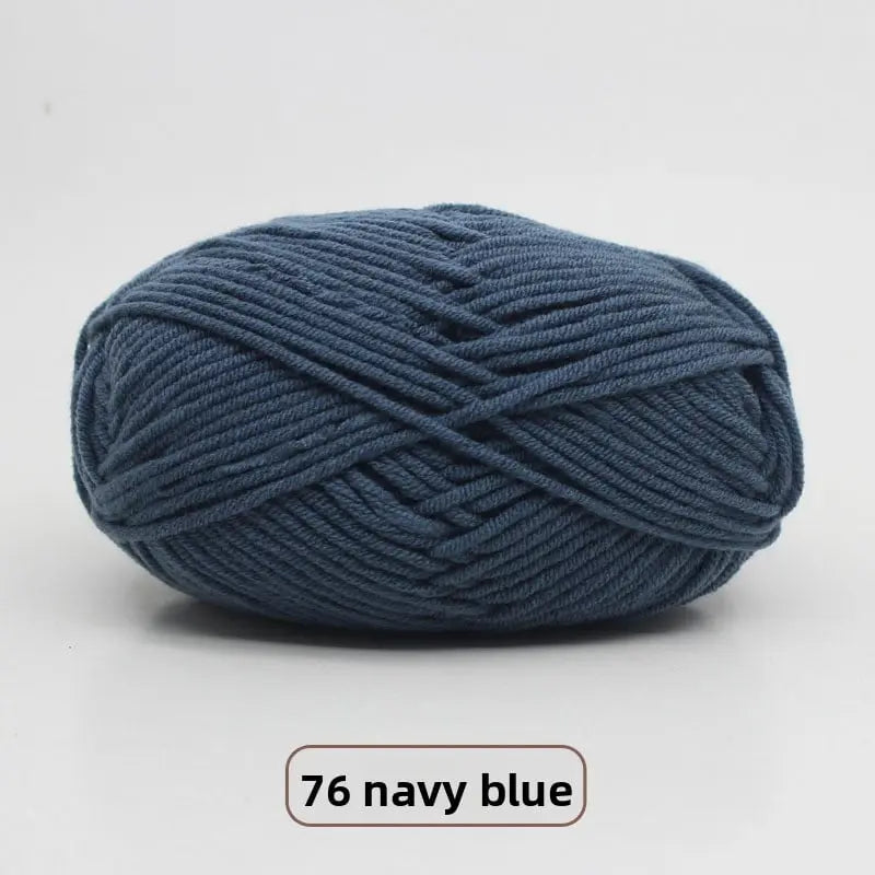 Five-Strand Milk Cotton Yarn for Knitting and DIY Crafts Crochet Nook