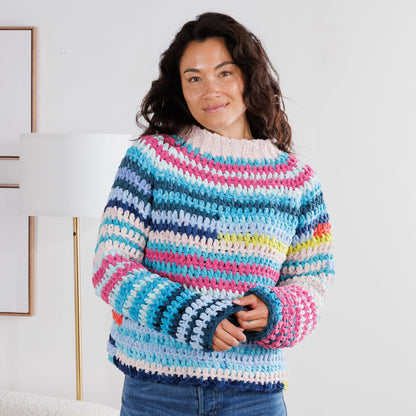 Bernat Patchwork Crochet Pullover