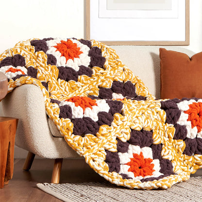 Bernat Gigantic-Granny Crochet Blanket or Rug Bernat