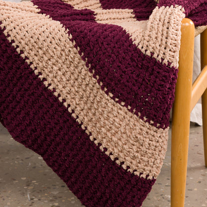 Bernat Deep Ridge Crochet Blanket
