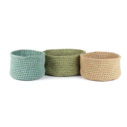 Bernat Three Crochet Nesting Baskets