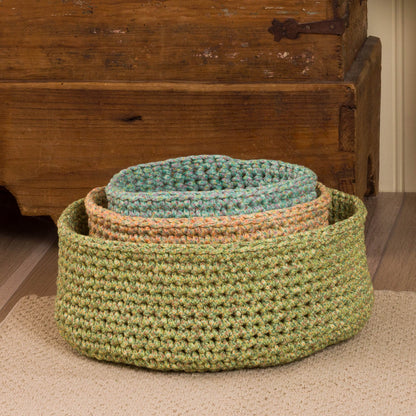 Bernat Three Crochet Nesting Baskets