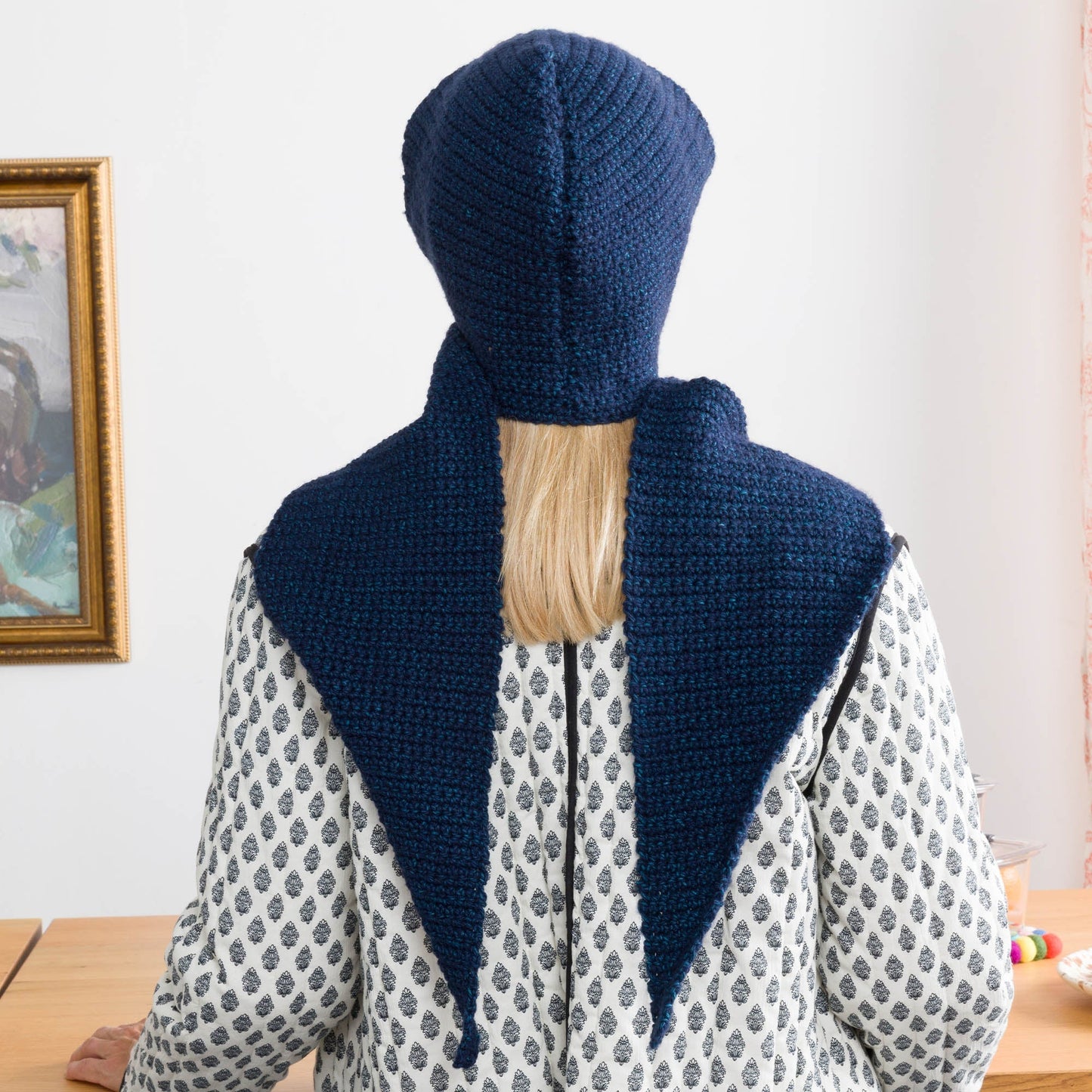 Bernat Whimsy Wrap Crochet Hooded Scarf