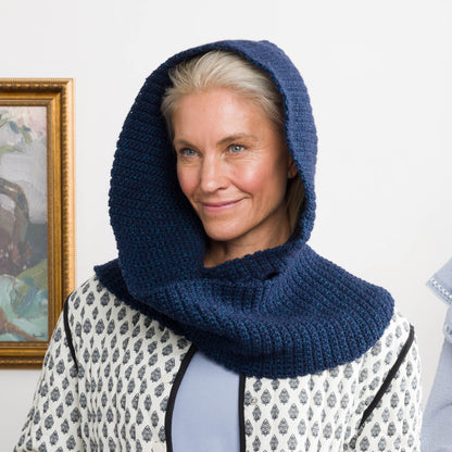 Bernat Whimsy Wrap Crochet Hooded Scarf