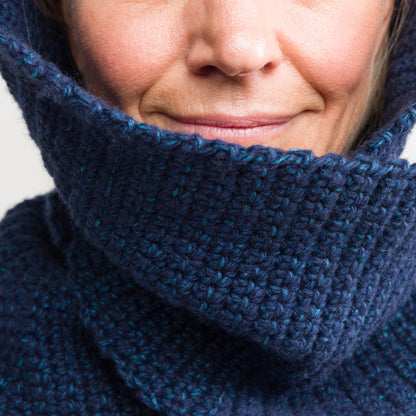 Bernat Whimsy Wrap Crochet Hooded Scarf