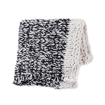 Bernat Go With the Flow Table Knit Blanket
