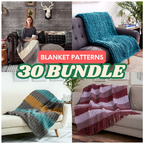 30 Stunning Bernat Bricks Crochet Blanket Patterns