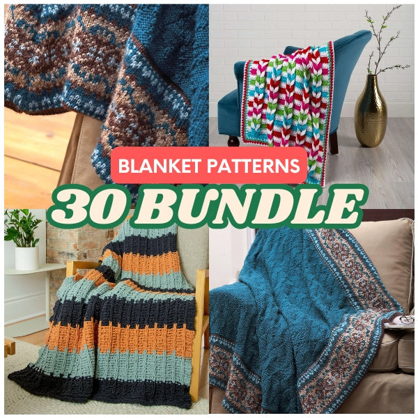 30 Stunning Bernat Bricks Crochet Blanket Patterns