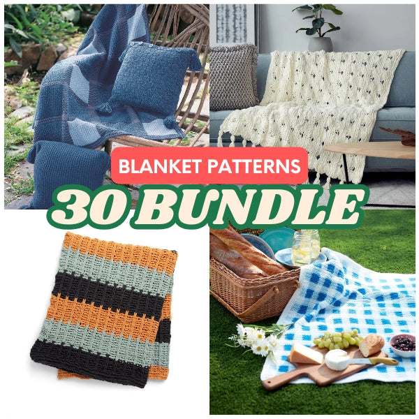 30 Stunning Bernat Bricks Crochet Blanket Patterns