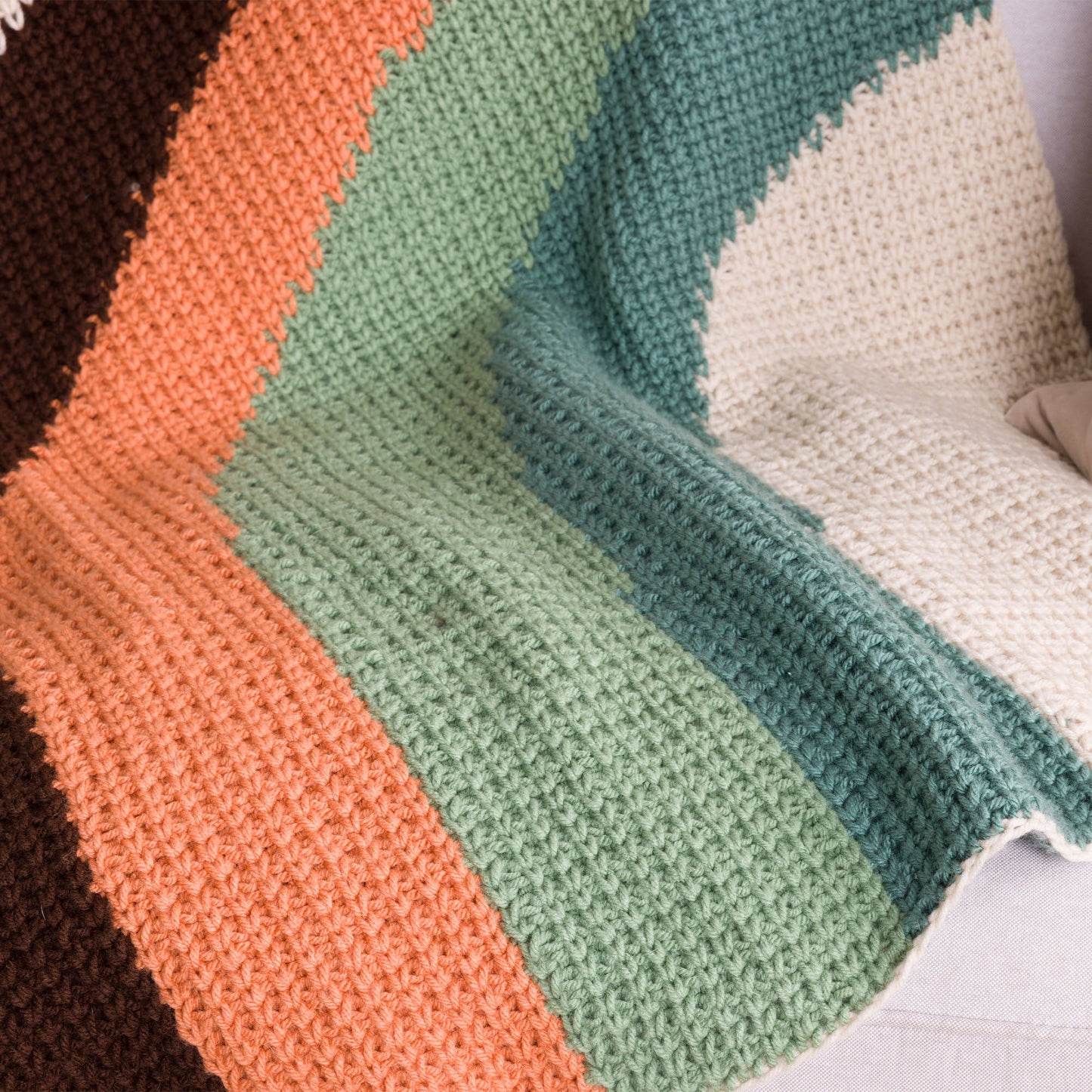 Caron Calm Current Crochet Blanket