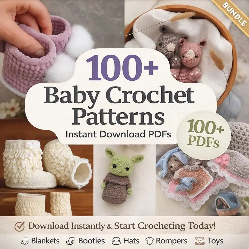 100+ Baby Crochet Patterns Bundle The Crochet Nook