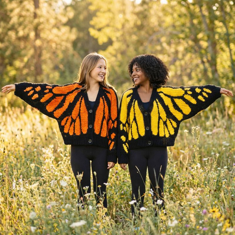 Monarch Butterfly Cardigan Crochet Pattern (PDF)