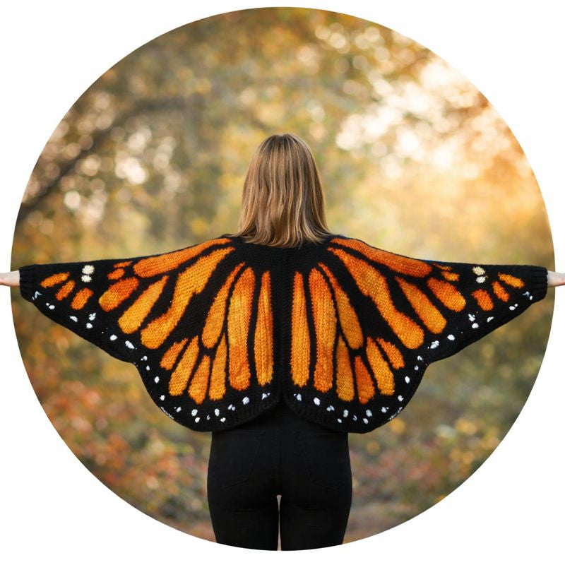 Monarch Butterfly Cardigan Crochet Pattern (PDF)