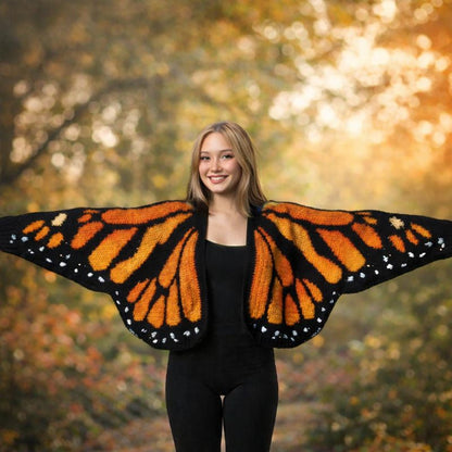 Monarch Butterfly Cardigan Crochet Pattern (PDF)