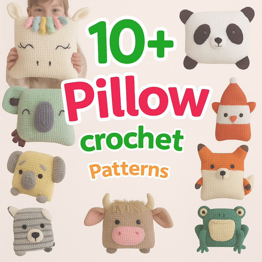 10 In 1 Pillow Crochet Pattern