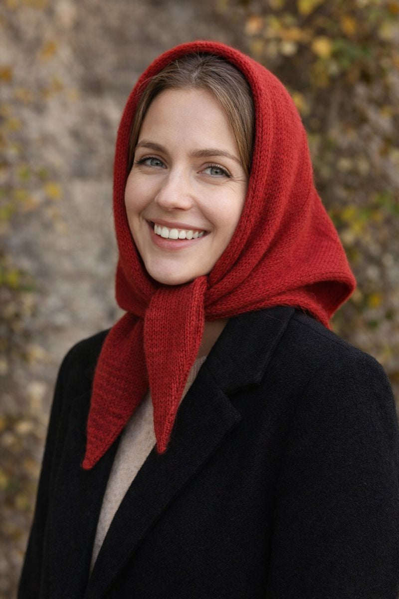 Easy Triangle Scarf Knitting Pattern PDF