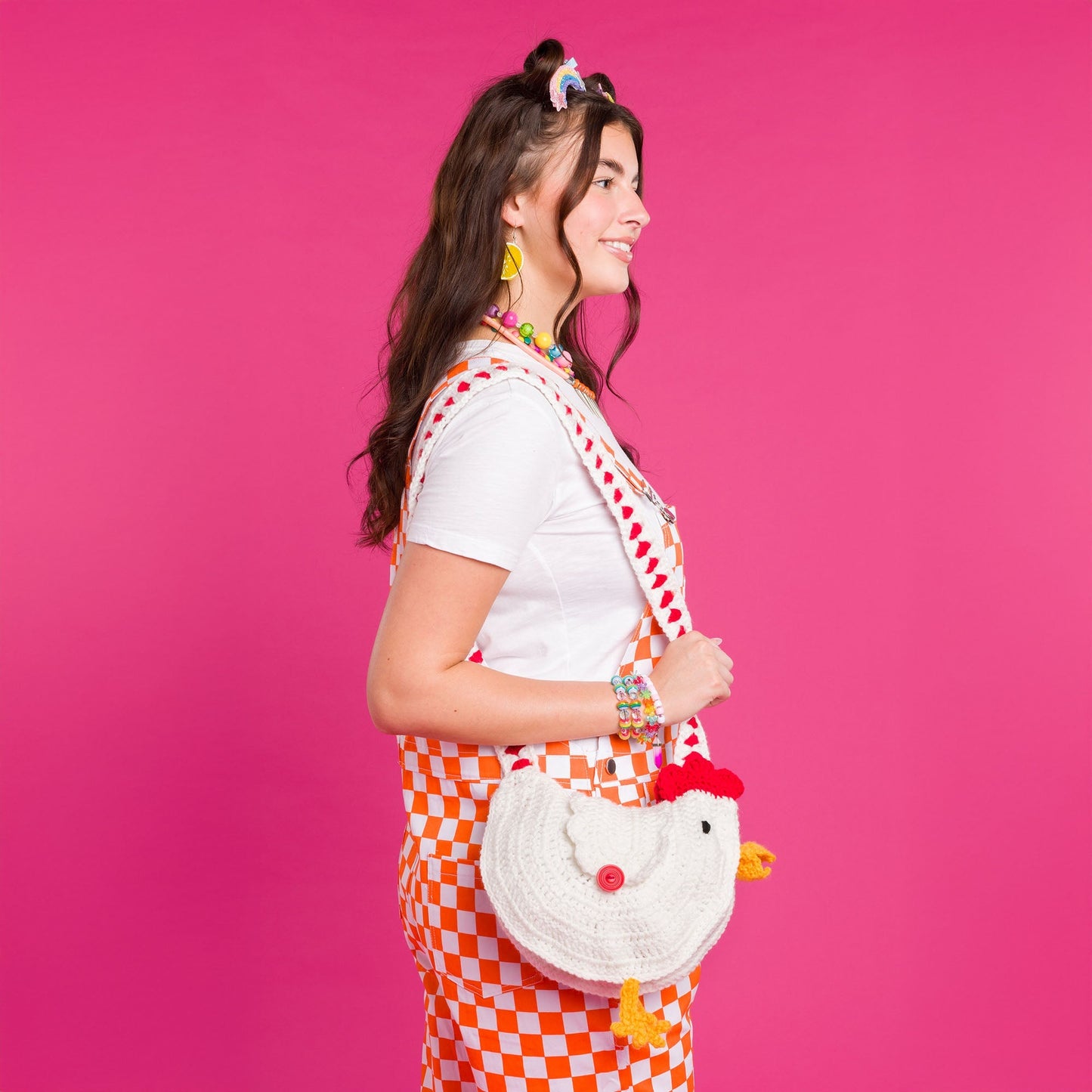 Red Heart Crochet Chicken Bag