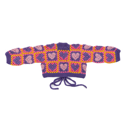 Red Heart Wrapped in Love Crochet Cardigan Red Heart