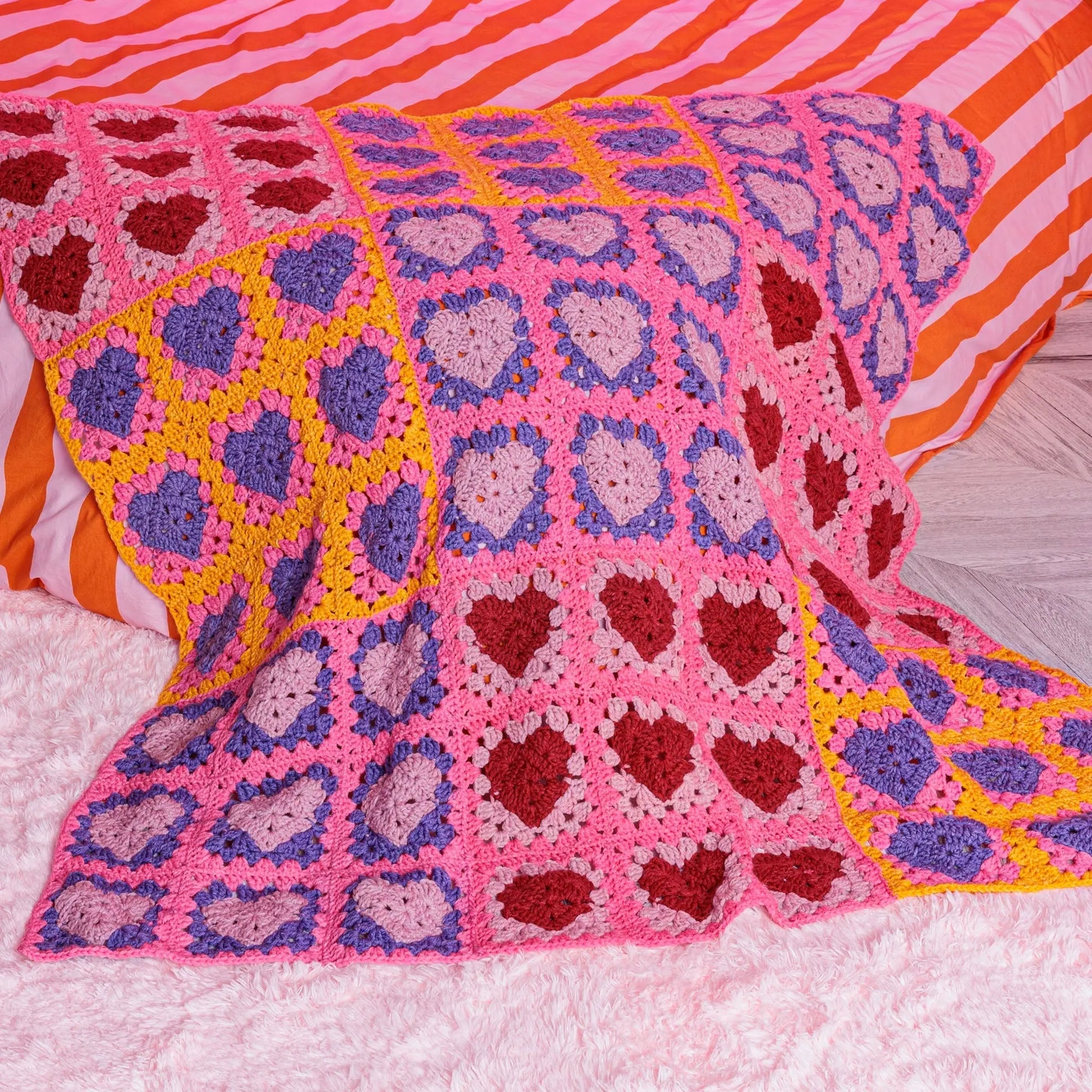 Red Heart Crochet Lots ’O Love Blanket Red Heart