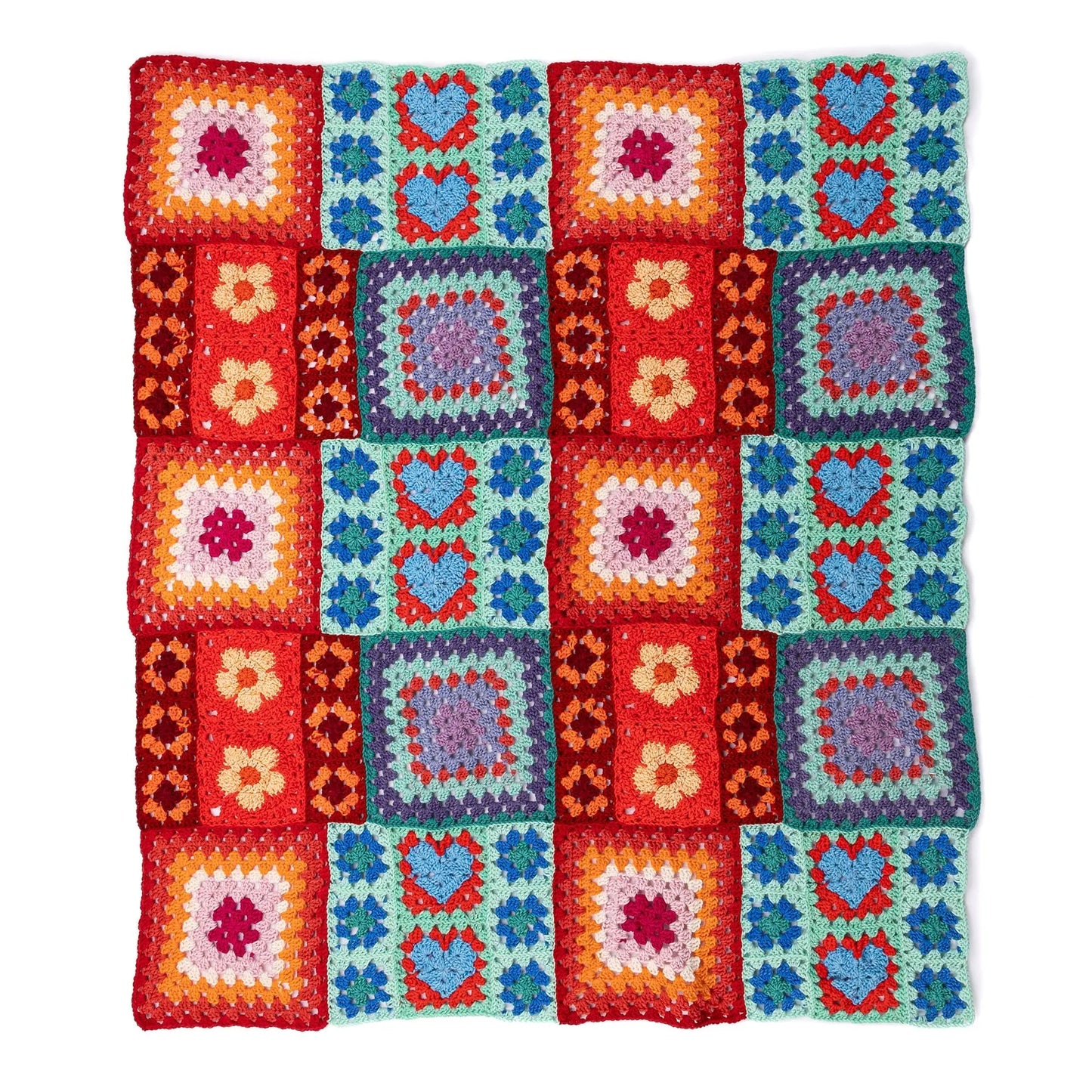 Red Heart Positively Zany Crochet Blanket Red Heart