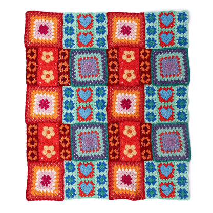Red Heart Positively Zany Crochet Blanket Red Heart
