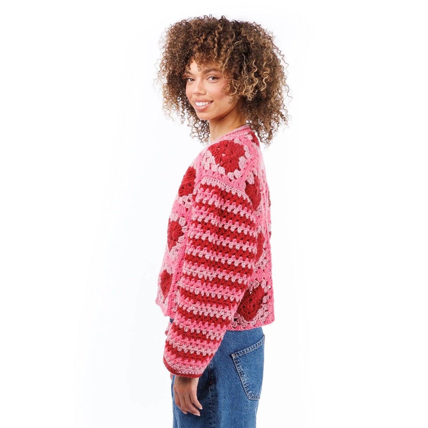Red Heart Crochet Party Hearty Cardi Red Heart