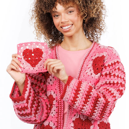 Red Heart Crochet Party Hearty Cardi Red Heart