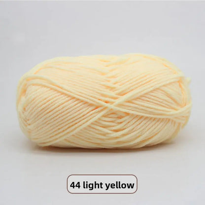 Five-Strand Milk Cotton Yarn for Knitting and DIY Crafts Crochet Nook