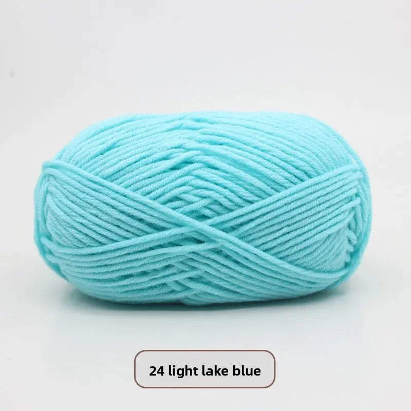 Five-Strand Milk Cotton Yarn for Knitting and DIY Crafts Crochet Nook