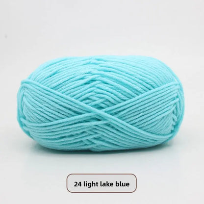 Five-Strand Milk Cotton Yarn for Knitting and DIY Crafts Crochet Nook