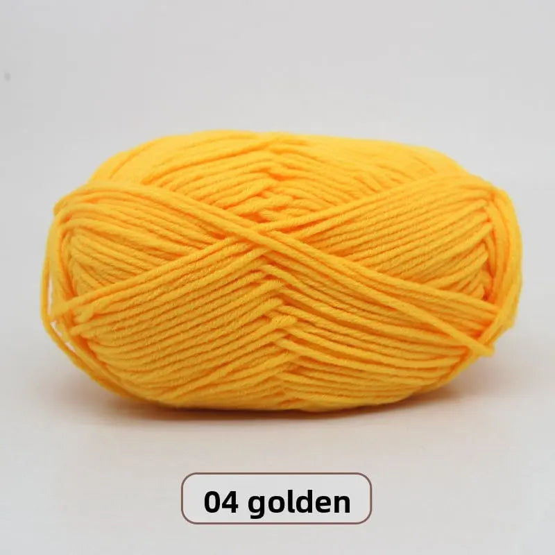 Five-Strand Milk Cotton Yarn for Knitting and DIY Crafts Crochet Nook