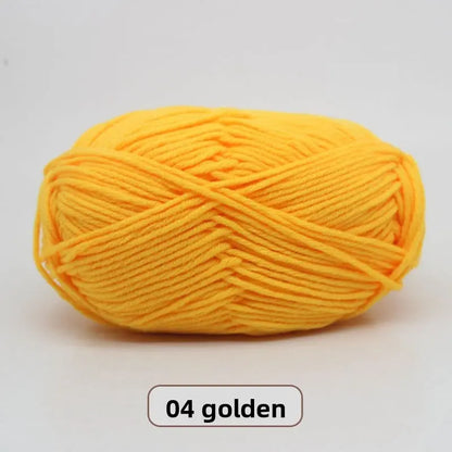 Five-Strand Milk Cotton Yarn for Knitting and DIY Crafts Crochet Nook