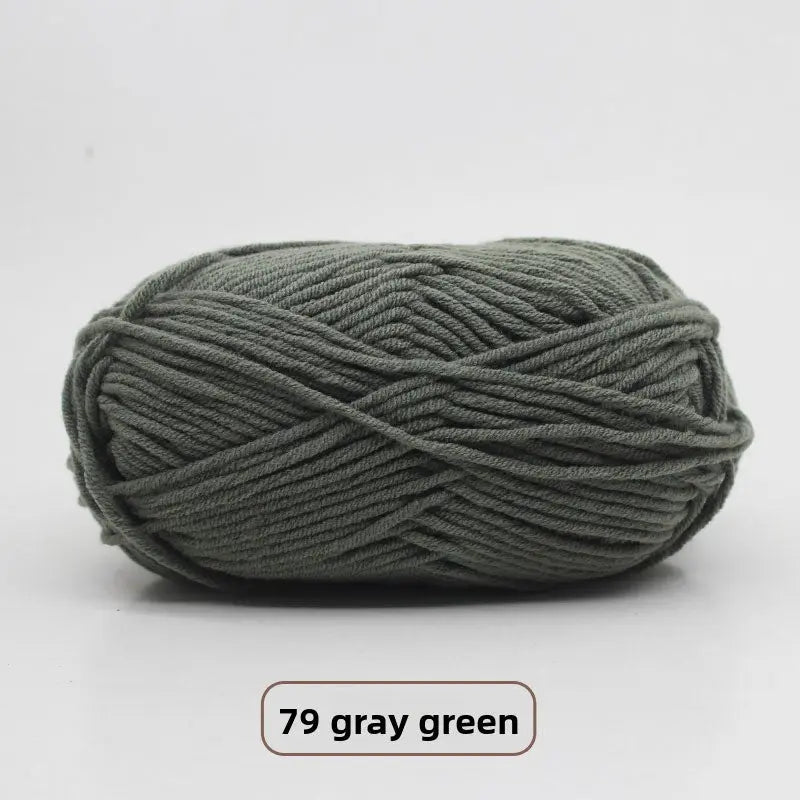 Five-Strand Milk Cotton Yarn for Knitting and DIY Crafts Crochet Nook