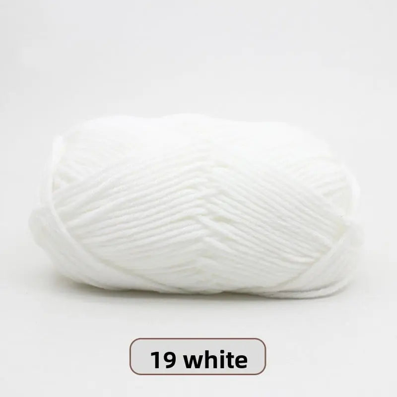 Five-Strand Milk Cotton Yarn for Knitting and DIY Crafts Crochet Nook